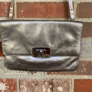 Michael Kors Metallic Silver Shoulder Bag